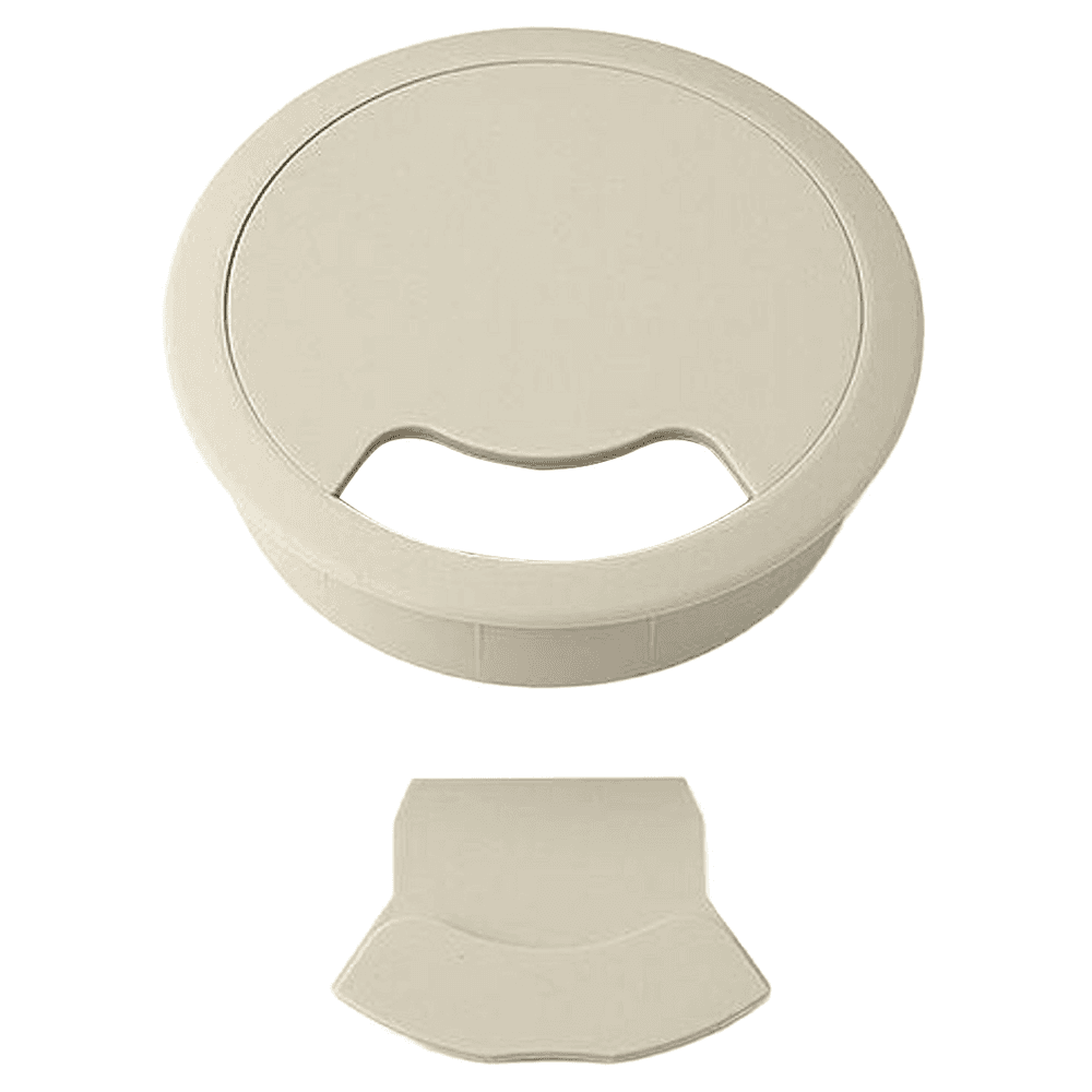 92mm Round Cable Grommet, Beige