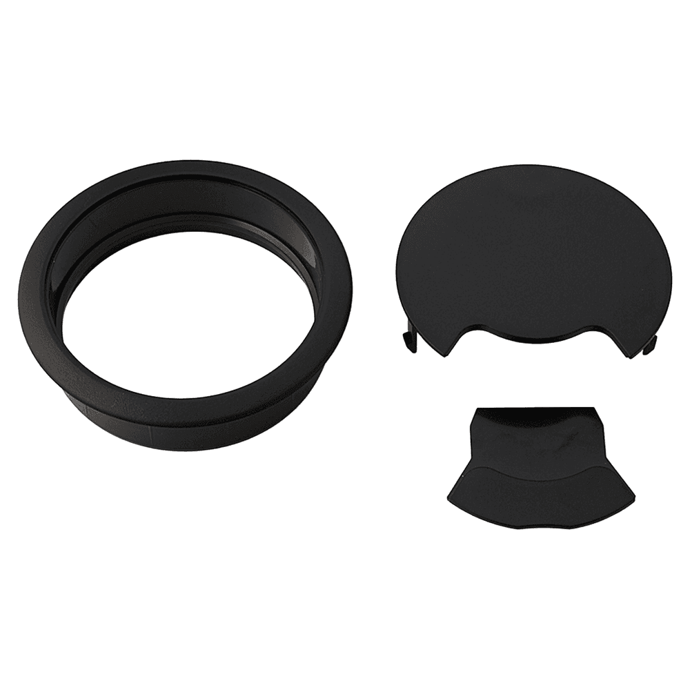 92mm Round Cable Grommet, Black