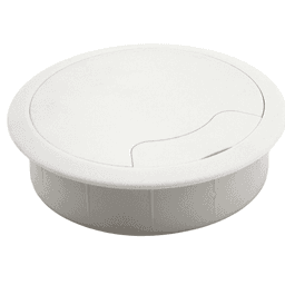 92mm Round Cable Grommet, White