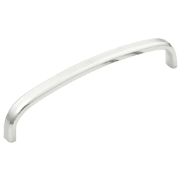 128mm Handle Pull, Mirror/Satin Stainless Steel, 30mm Projection