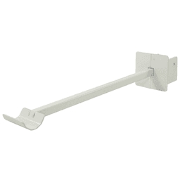 12-1/4" Long Closet Rod Bracket, White