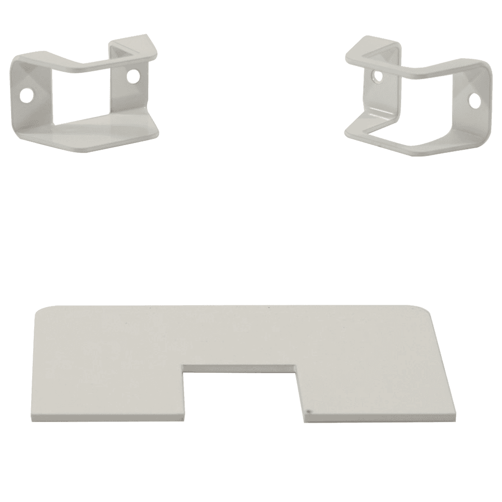 Floating Vanity Bracket Accessory Kit, White Finish