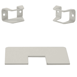 Floating Vanity Bracket Accessory Kit, White Finish