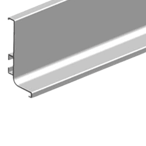 4000mm Gola Horizontal L Profile, Stainless Steel