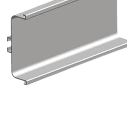 4000mm Gola Horizontal C Profile, Stainless Steel