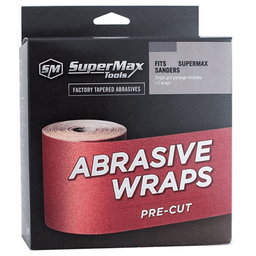 36/80/120 Grit Precut Aluminum Oxide Abrasive Wrap for 22" Drum Sander (3/Box)