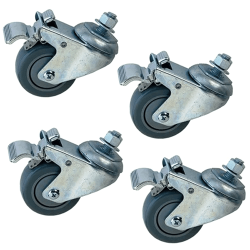 SUPERBRUSH CASTER SET  BOX OF (4) STUD 1/2