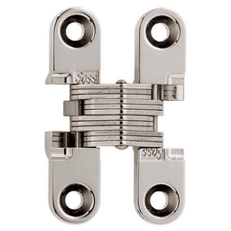 101 Invisible 180° Opening Hinge, Bright Nickel