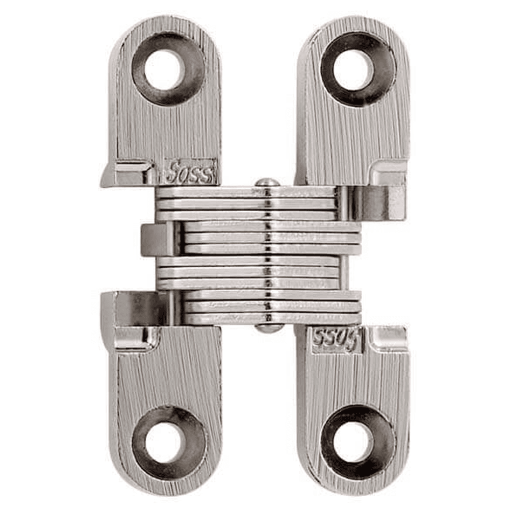 101 Invisible 180° Opening Hinge, Satin Nickel