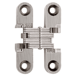 101 Invisible 180° Opening Hinge, Satin Nickel