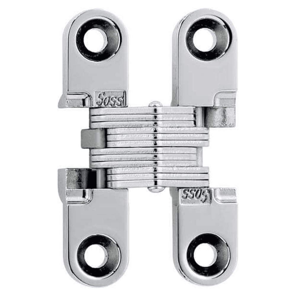 101 Invisible 180° Opening Hinge, Bright Chrome