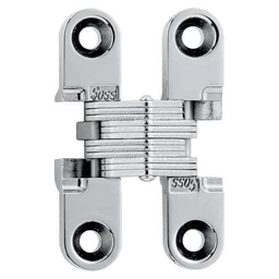 101 Invisible 180° Opening Hinge, Bright Chrome