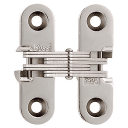 203 Invisible 180° Opening Hinge, Bright Nickel