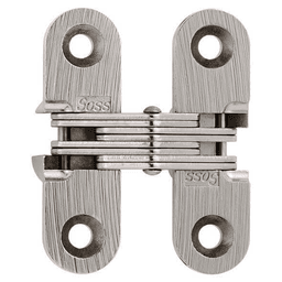 203 Invisible 180° Opening Hinge, Satin Nickel