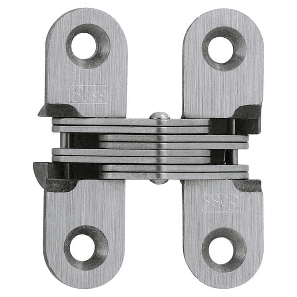 203SS Invisible 180° Opening Hinge, Satin Stainless Steel
