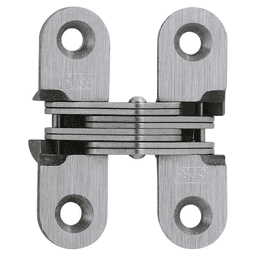 203SS Invisible 180° Opening Hinge, Satin Stainless Steel