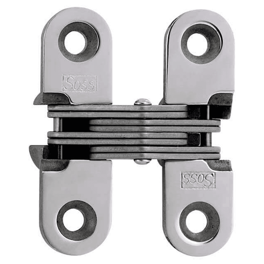 203SS Invisible 180° Opening Hinge, Bright Stainless Steel