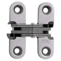 203SS Invisible 180° Opening Hinge, Bright Stainless Steel
