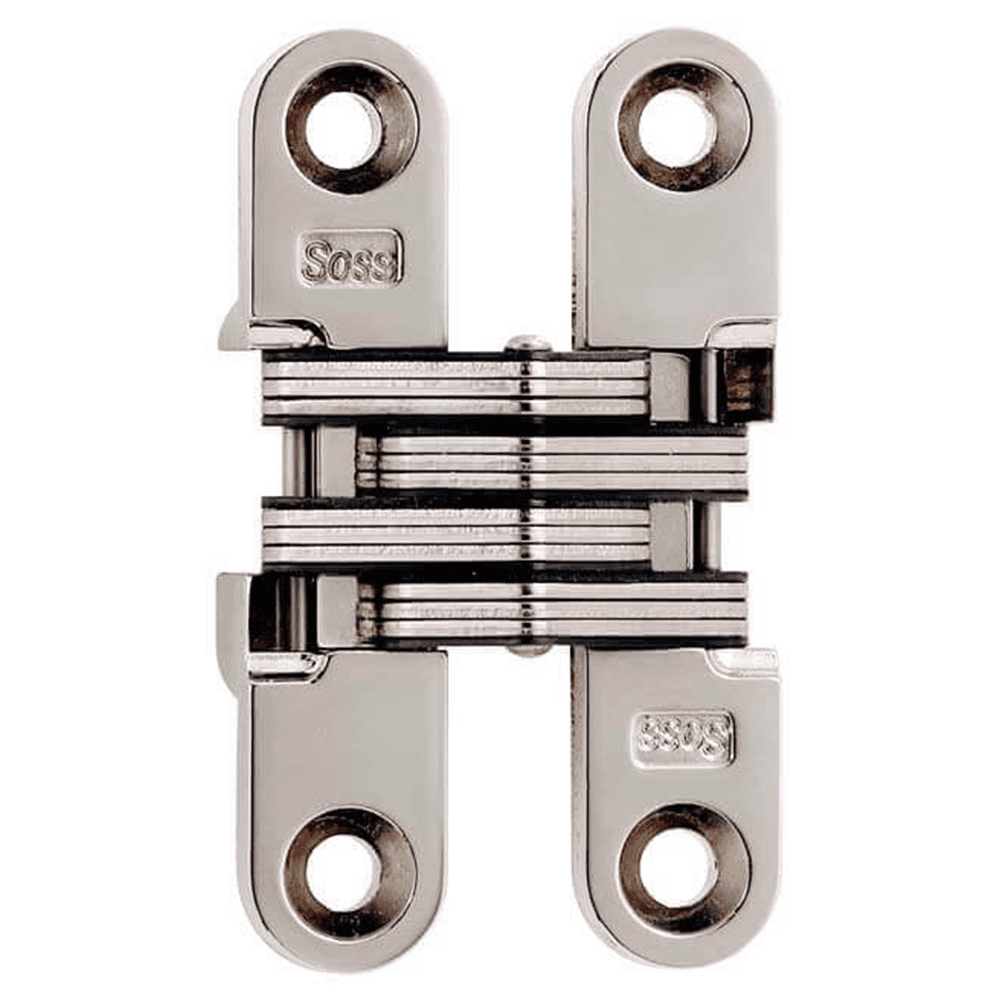 3/4" 204 Invisible 180° Opening Hinge, Bright Nickel