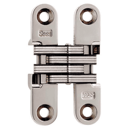 3/4" 204 Invisible 180° Opening Hinge, Bright Nickel