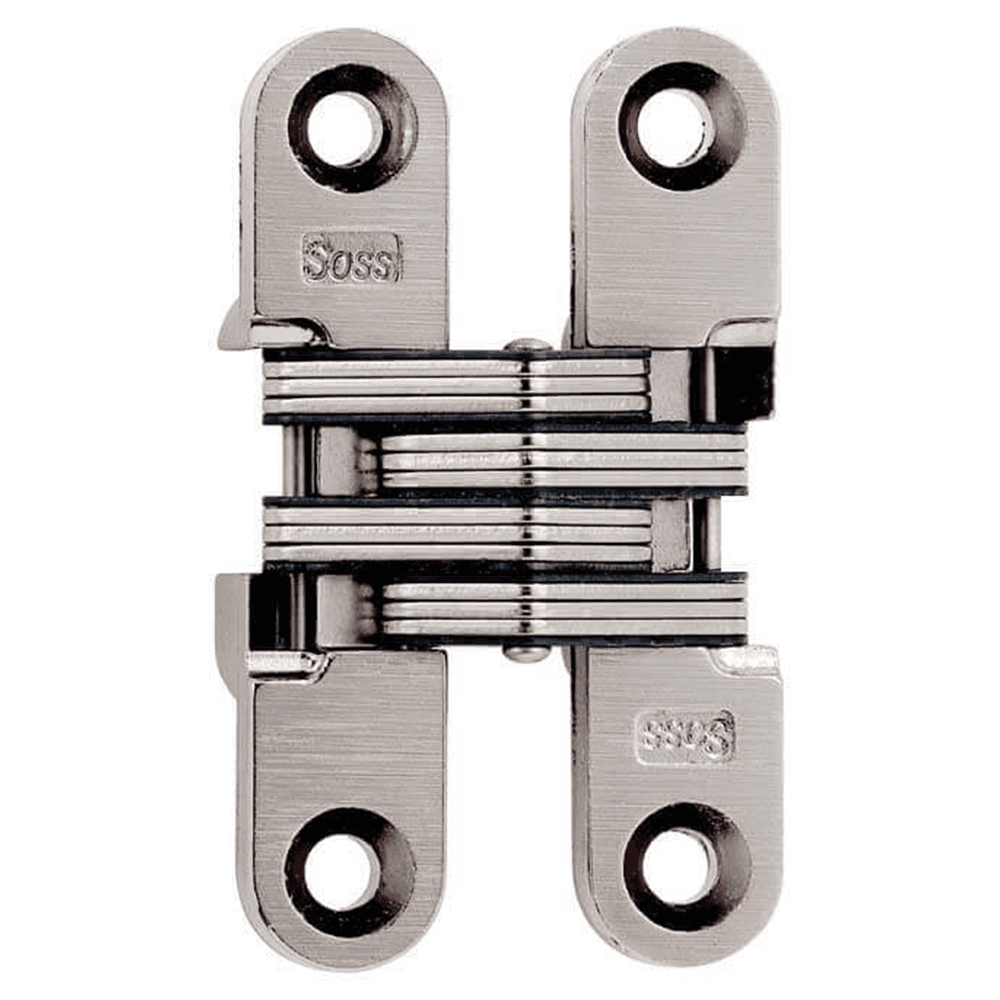 3/4" 204 Invisible 180° Opening Hinge, Satin Nickel