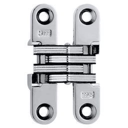 3/4" 204 Invisible 180° Opening Hinge, Bright Chrome