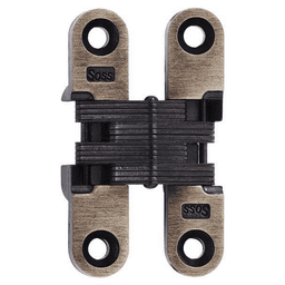 3/4" 204 Invisible 180° Opening Hinge, Antique Brass