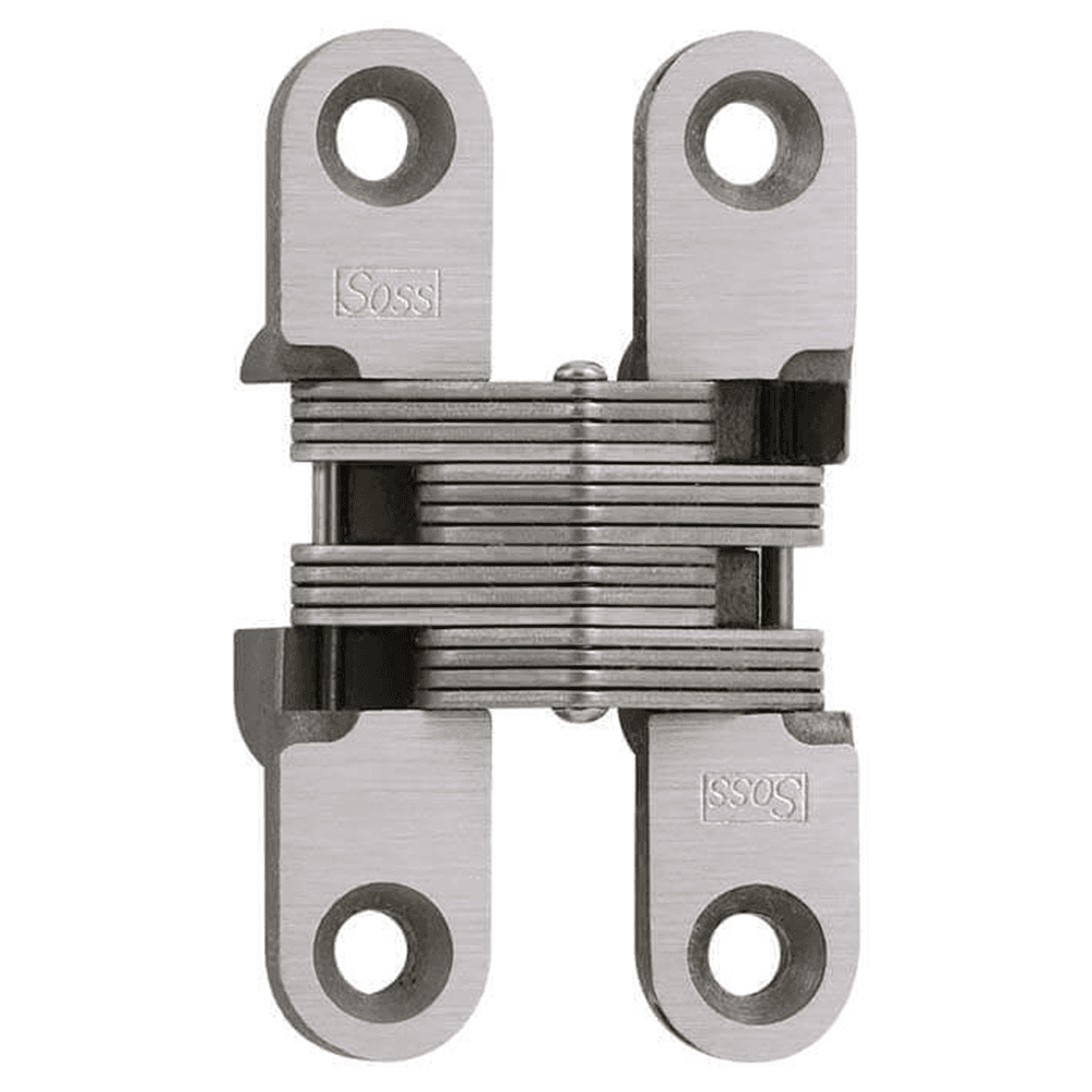 204SS Invisible 180° Opening Hinge, Satin Stainless Steel