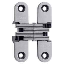 208SS Invisible 180° Opening Hinge, Bright Stainless Steel