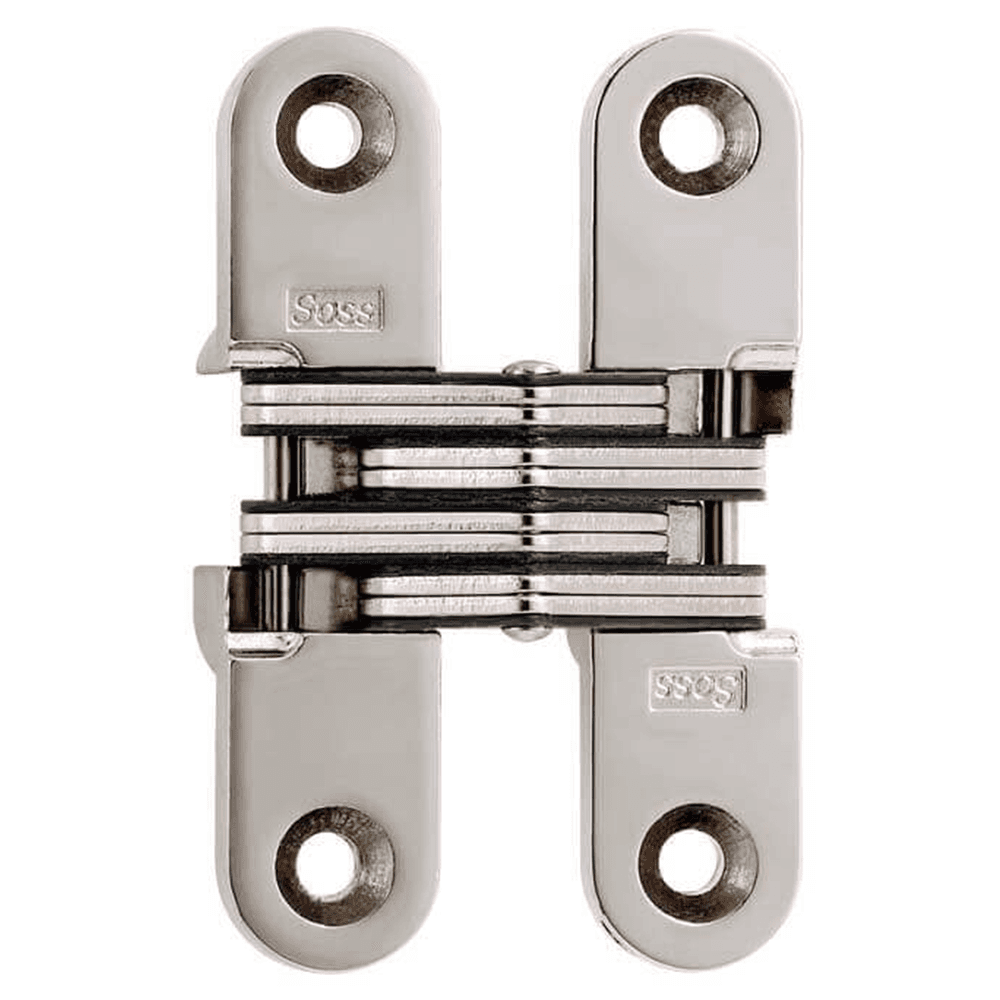 208 Invisible 180° Opening Hinge, Bright Nickel