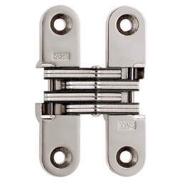 208 Invisible 180° Opening Hinge, Bright Nickel