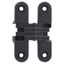 208 Invisible 180° Opening Hinge, Black E-Coat