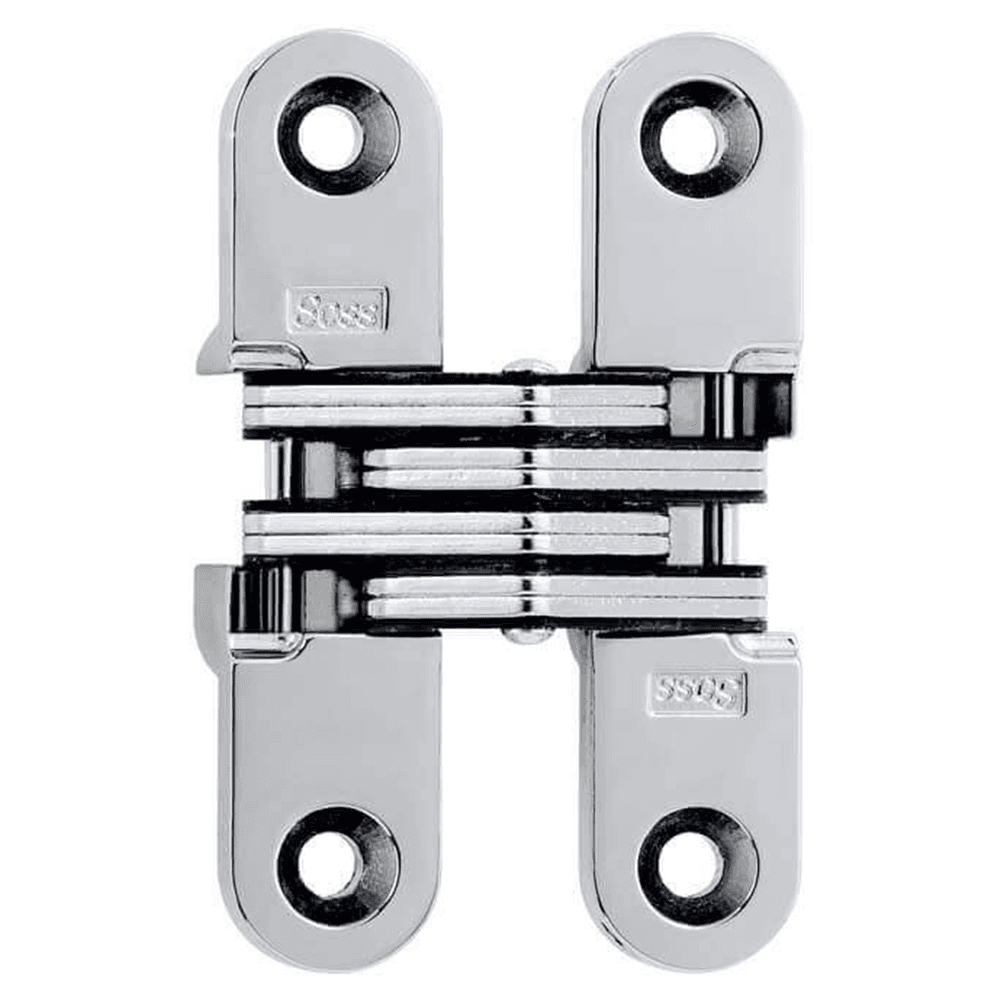 208 Invisible 180° Opening Hinge, Bright Chrome
