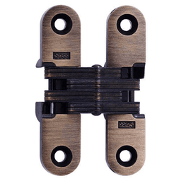 208 Invisible 180° Opening Hinge, Antique Brass