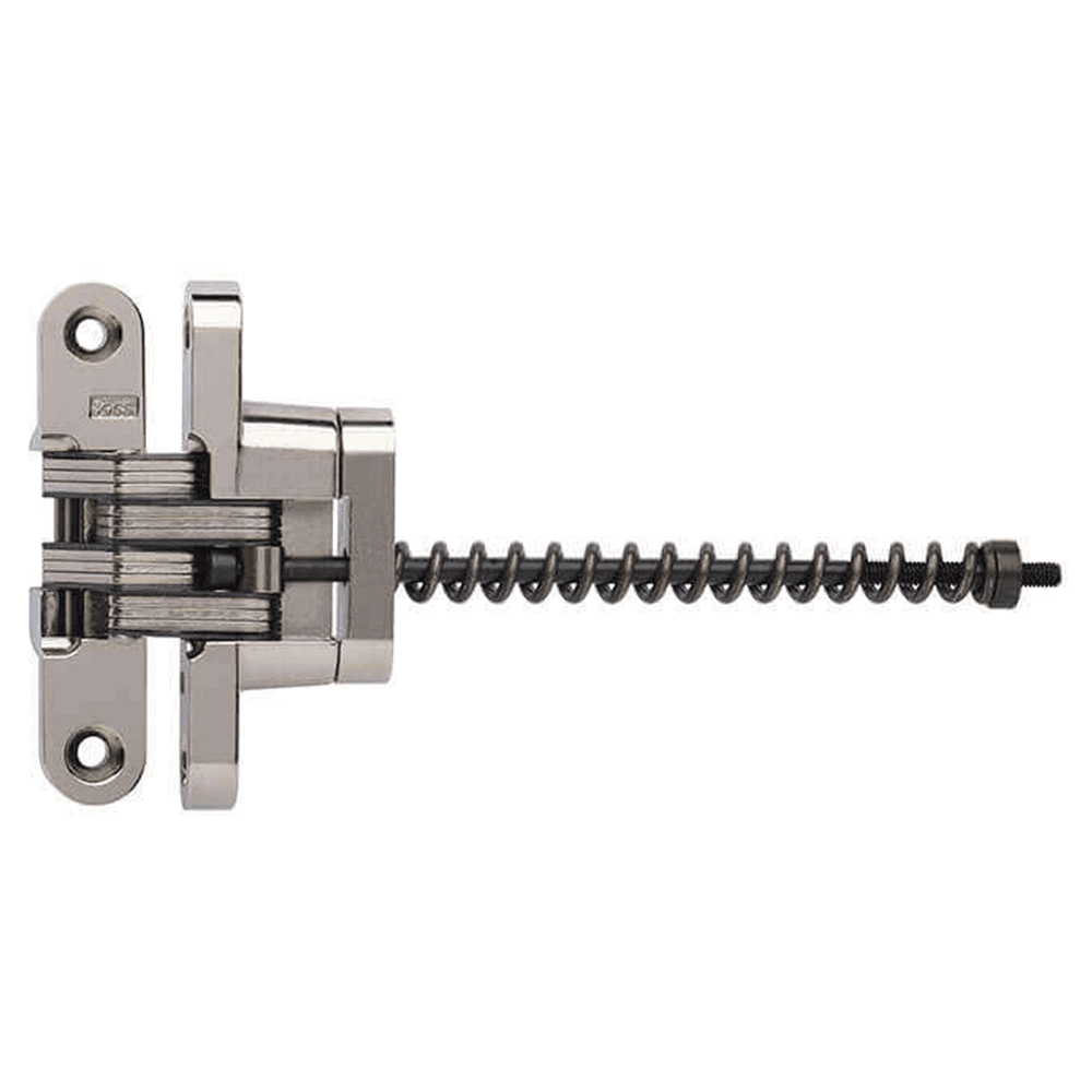 212IC Invisible 180° Opening Closer Hinge, Bright Nickel