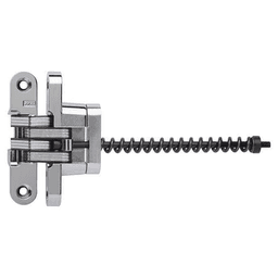 212IC Invisible 180° Opening Closer Hinge, Bright Chrome