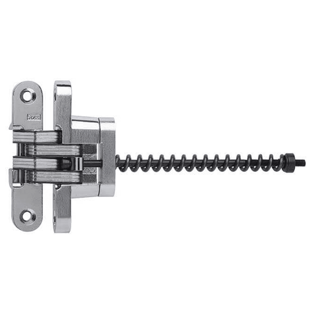 212IC Invisible 180° Opening Closer Hinge, Satin Chrome