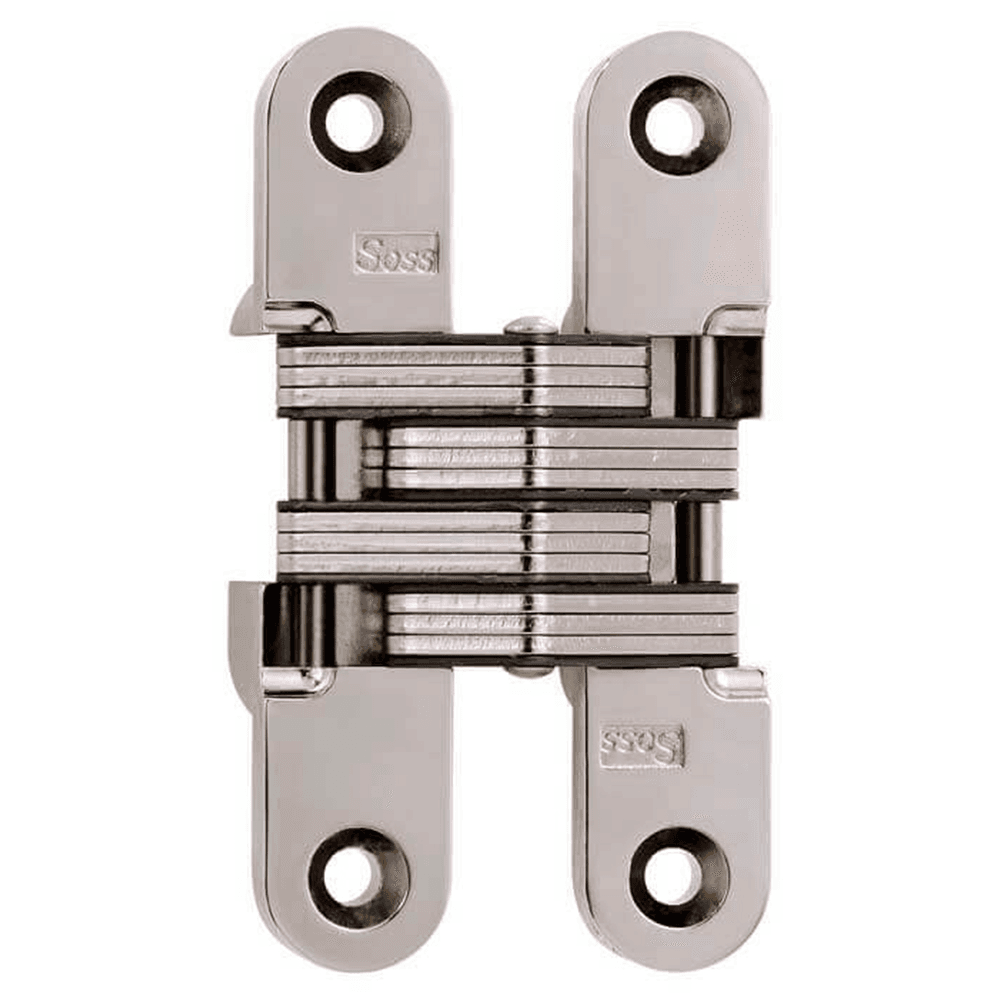 212 Invisible 180° Opening Hinge, Bright Nickel
