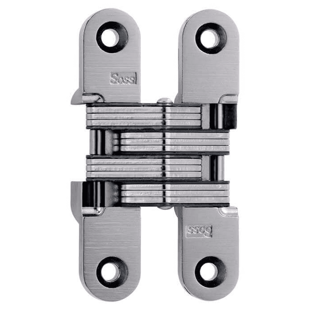 212 Invisible 180° Opening Hinge, Satin Nickel