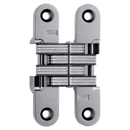 212 Invisible 180° Opening Hinge, Satin Nickel