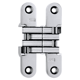 212 Invisible 180° Opening Hinge, Bright Chrome