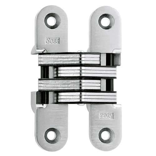 216 Heavy-Duty Invisible 180° Opening Hinge, Satin Chrome