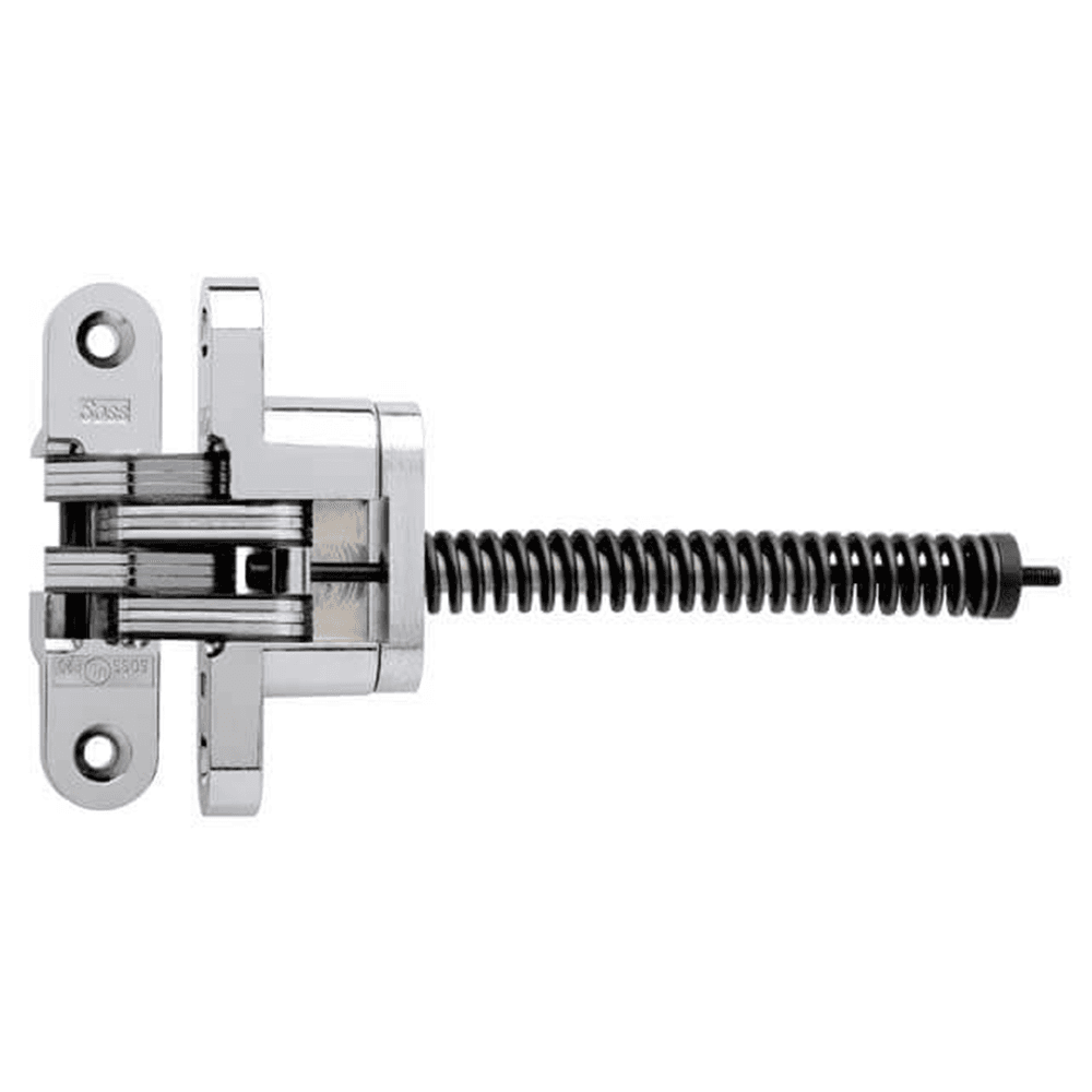 216IC Invisible 180° Opening Closer Hinge, Bright Chrome