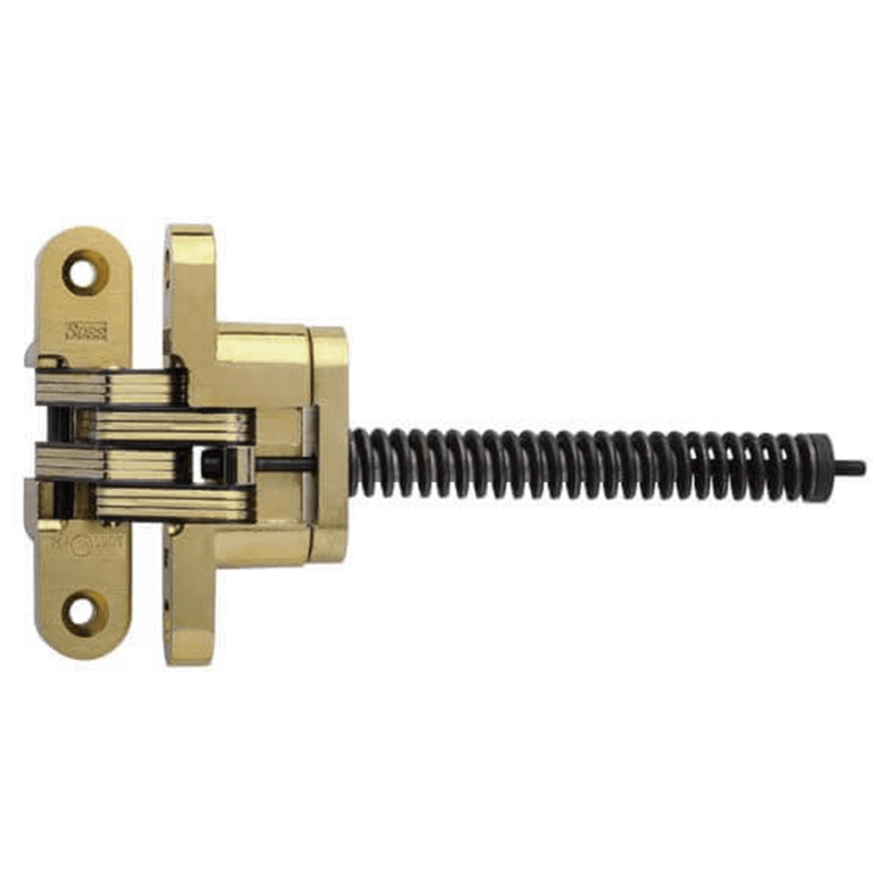 216IC Invisible 180° Opening Closer Hinge, Satin Brass