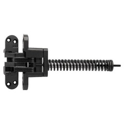 218IC Invisible 180° Opening Closer Hinge, Black E-Coat