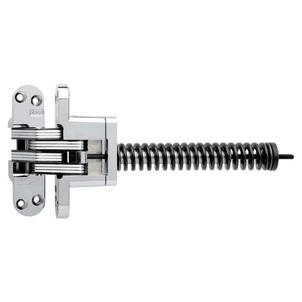 218IC Invisible 180° Opening Closer Hinge, Bright Chrome