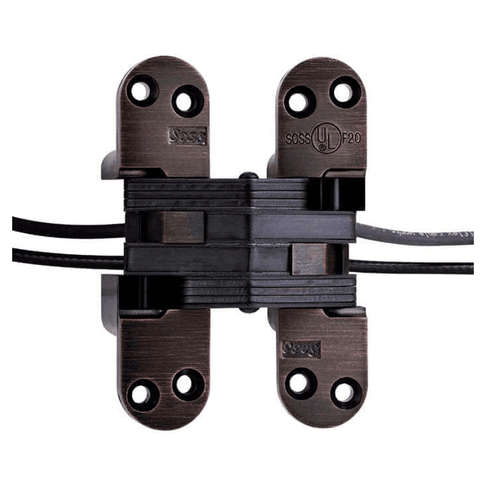 218PT Power Transfer Invisible Hinge, Oil Rubbed Bronze Lacquered