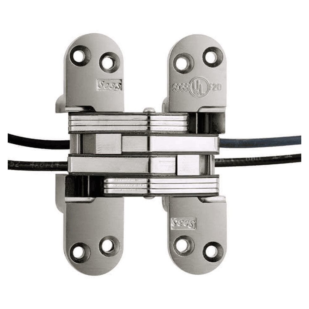 218PT Power Transfer Invisible Hinge, Satin Nickel