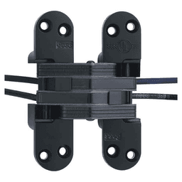 218PT Power Transfer Invisible Hinge, Black E-Coat