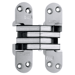 218 Invisible 180° Opening Hinge, Satin Chrome
